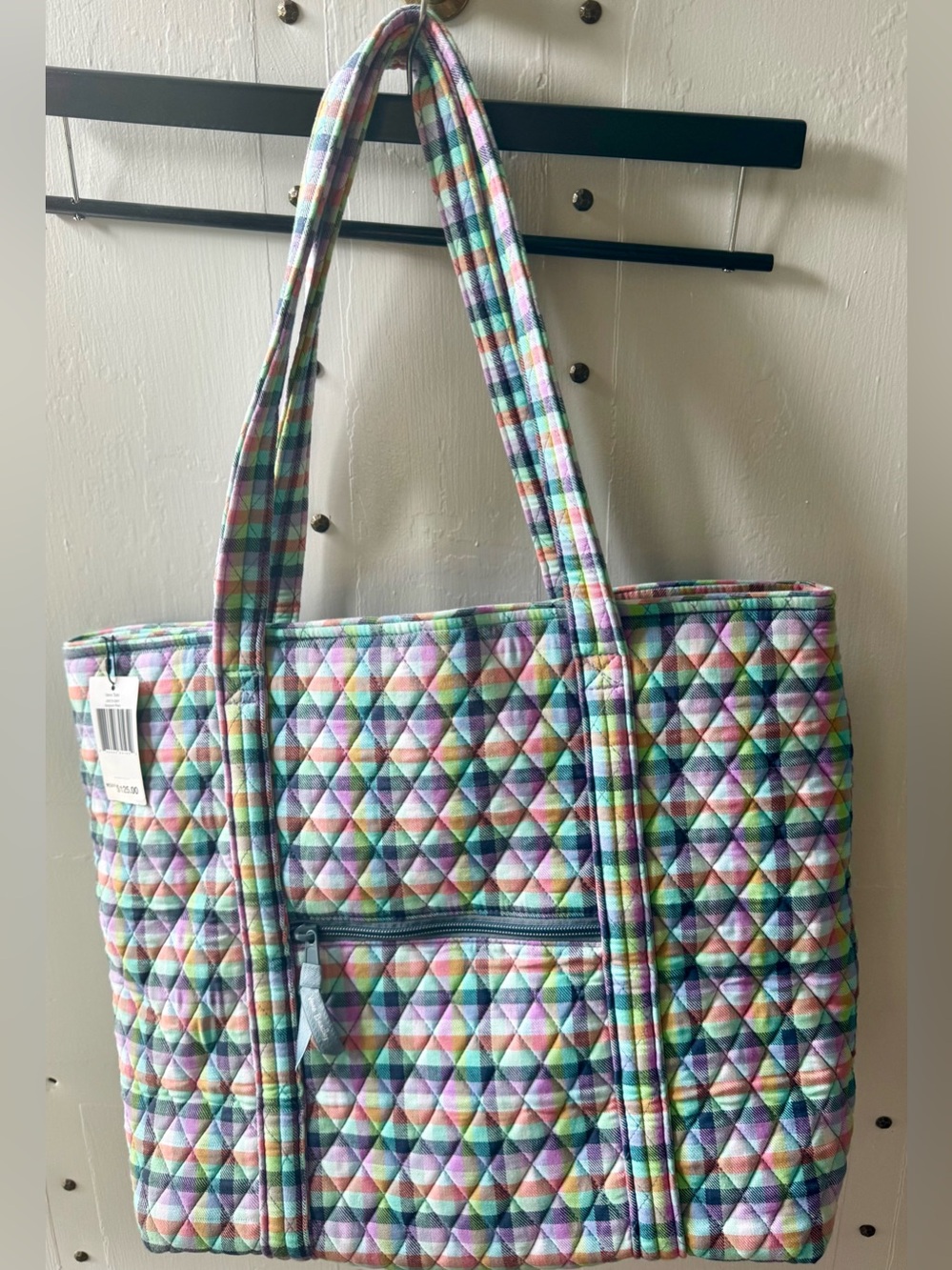 NWT Vera Bradley quilted gingham tote